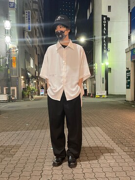 「Danke schon」｜「アイテム（スラックス）」を使った、KAWAKITA SHOICHIさん（メンズ・175cm）の夏コーディネート