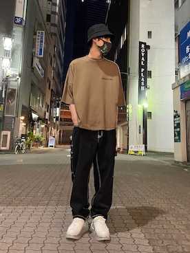 「L.H.P（エルエイチピー）のアイテム（トップス）」を使った、KAWAKITA SHOICHIさん（メンズ・175cm）の夏コーディネート