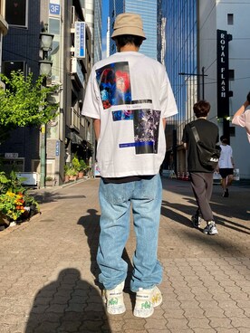 「L.H.P（エルエイチピー）のアイテム（シューズ）」を使った、KAWAKITA SHOICHIさん（メンズ・175cm）の夏コーディネート