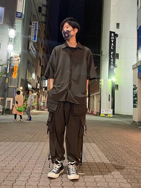 「KaneZ（ケインズ）のアイテム」を使った、KAWAKITA SHOICHIさん（メンズ・175cm）の夏コーディネート