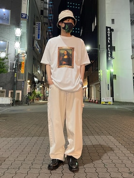 「KaneZ（ケインズ）のアイテム」を使った、KAWAKITA SHOICHIさん（メンズ・175cm）の夏コーディネート