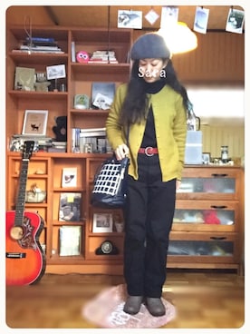 「TREASURE TOPKAPI（トレジャートプカピ）のアイテム」を使った、saraさん（レディース・151cm）の冬コーディネート