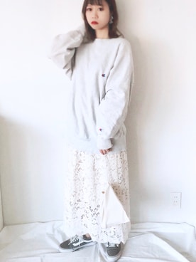 「アイテム（トートバッグ、その他）」を使った、uyuさん（レディース・161cm）の春コーディネート