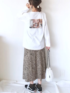 「アイテム（ヘアゴム）」を使った、uyuさん（レディース・161cm）の秋コーディネート