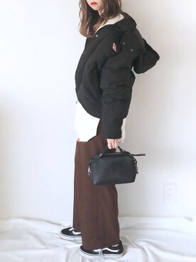 「ZAKKA-BOX（ザッカボックス）のアイテム」を使った、uyuさん（レディース・161cm）の冬コーディネート