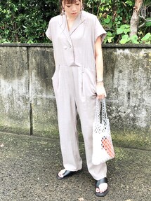 【美品】Utile シャンブレージャンプスーツ　IENA 美品】Utile シャンブレージャンプスーツ IENA - メルカリ