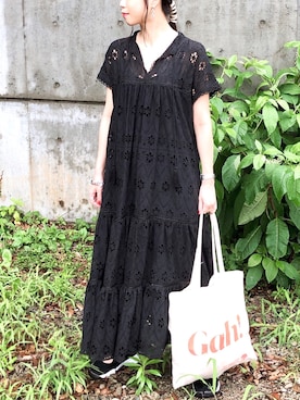 「LHME（エルエイチエムイー）のアイテム」を使った、uyuさん（レディース・161cm）の夏コーディネート
