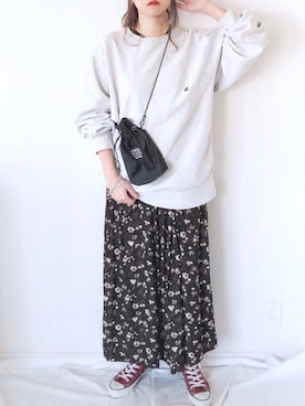 「秋のマイ旬スタイル」｜「アイテム（その他）」を使った、uyuさん（レディース・161cm）の秋コーディネート