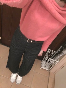 「POLO RALPH LAUREN（ポロ ラルフ ローレン）のジュニア ポロ ラルフローレン POLO CARSON HI（スニーカー）」を使った、hanaさん（レディース・160cm）の春コーディネート