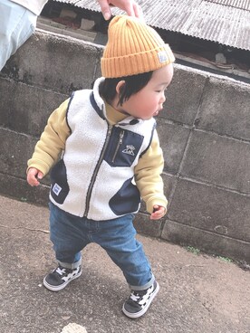 「Lee（リー）のアイテム（その他アウター）」を使った、はみさん（レディース・160cm）の冬コーディネート