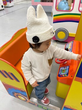 「POLO RALPH LAUREN（ポロ ラルフ ローレン）のアイテム」を使った、chkmeruさん（キッズ・90cm）の冬コーディネート