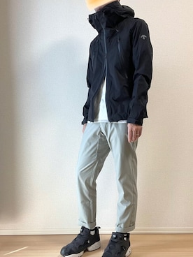 「DESCENTE ALLTERRAIN（デサント　オルテライン）のアイテム（ナイロンジャケット）」を使った、tonakasさん（メンズ・165cm）の春コーディネート