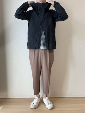 「DESCENTE ALLTERRAIN（デサント　オルテライン）のアイテム（ナイロンジャケット）」を使った、tonakasさん（メンズ・165cm）の春コーディネート