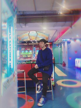 「NEXHYPE（ネックスハイプ）のアイテム」を使った、C_DAさん（メンズ・171cm）の春コーディネート