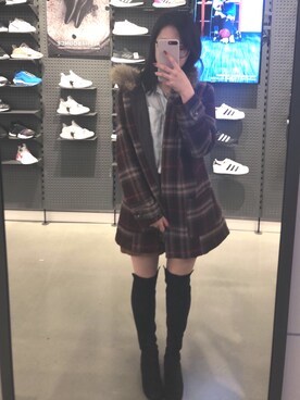 「Marks & Spencerのアイテム」を使った、ケイリーさん（レディース・165cm）の春コーディネート