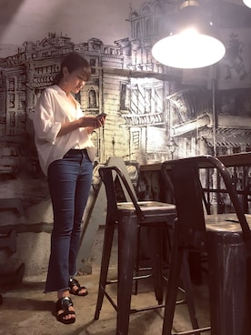 「ZALORA（-）のアイテム」を使った、Caroline Chenさん（レディース・163cm）の夏コーディネート