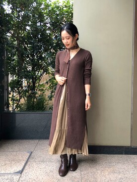 「BCSTOCK」｜「アイテム（スカート）」を使った、asakoさん（レディース・153cm）の秋コーディネート