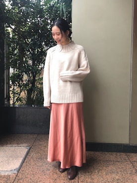 「BCSTOCK」｜「アイテム（スカート）」を使った、asakoさん（レディース・153cm）の秋コーディネート