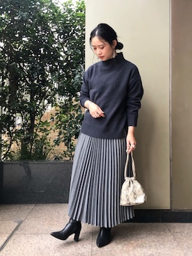 「B.C STOCK（ベーセーストック）のアイテム（バッグ）」を使った、asakoさん（レディース・153cm）の秋コーディネート