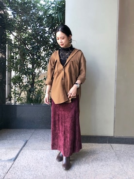 asakoさん（レディース・153cm）の秋コーディネート