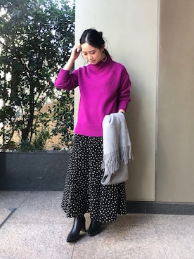 asakoさん（レディース・153cm）の秋コーディネート