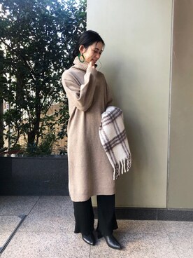 「B.C STOCK（ベーセーストック）のアイテム（パンツ）」を使った、asakoさん（レディース・153cm）の秋コーディネート