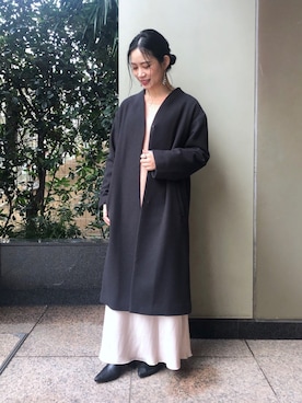 「B.C STOCK（ベーセーストック）のアイテム（ジャケット/アウター）」を使った、asakoさん（レディース・153cm）の秋コーディネート