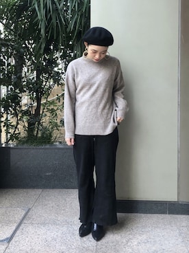 「BCSTOCK」｜「アイテム（帽子）」を使った、asakoさん（レディース・153cm）の冬コーディネート