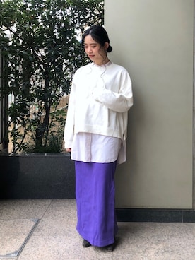 「UJOH（ウジョー）のアイテム」を使った、asakoさん（レディース・153cm）の春コーディネート