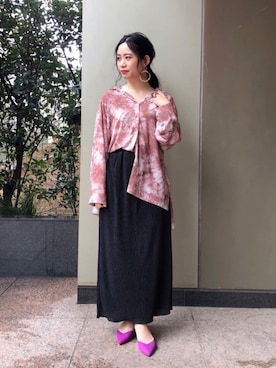 「BCSTOCK」｜「アイテム（アクセサリー）」を使った、asakoさん（レディース・153cm）の春コーディネート