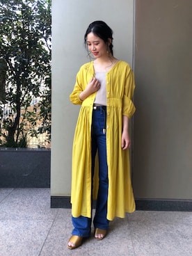 「BCSTOCK」｜「アイテム（ワンピース/ドレス）」を使った、asakoさん（レディース・153cm）の春コーディネート