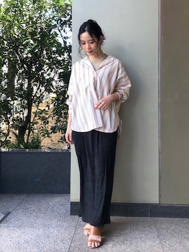 「BCSTOCK」｜「アイテム（スカート）」を使った、asakoさん（レディース・153cm）の春コーディネート