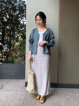 「BCSTOCK」｜「アイテム（ジャケット/アウター）」を使った、asakoさん（レディース・153cm）の春コーディネート