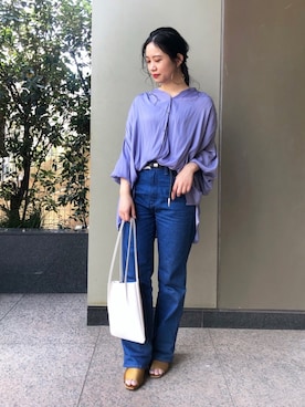 「BCSTOCK」｜「アイテム（パンツ）」を使った、asakoさん（レディース・153cm）の春コーディネート
