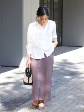 「BCSTOCK」｜「アイテム（スカート）」を使った、asakoさん（レディース・153cm）の春コーディネート