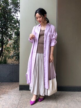 「BCSTOCK」｜「アイテム（ワンピース/ドレス）」を使った、asakoさん（レディース・153cm）の春コーディネート