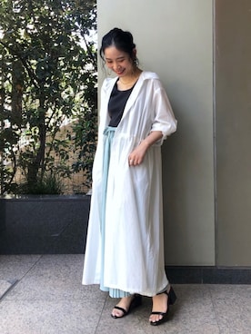 「B.C STOCK（ベーセーストック）のアイテム（パンツ）」を使った、asakoさん（レディース・153cm）の夏コーディネート