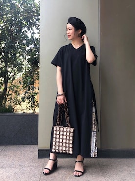 「B.C STOCK（ベーセーストック）のアイテム（帽子）」を使った、asakoさん（レディース・153cm）の夏コーディネート