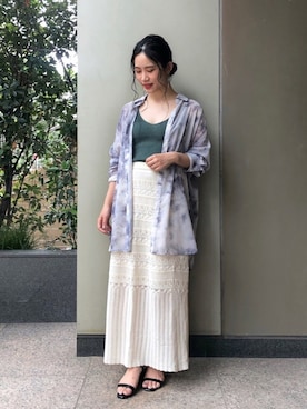 「B.C STOCK（ベーセーストック）のアイテム」を使った、asakoさん（レディース・153cm）の夏コーディネート