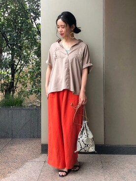 asakoさん（レディース・153cm）の夏コーディネート