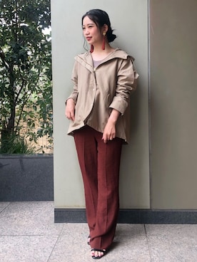 asakoさん（レディース・153cm）の秋コーディネート