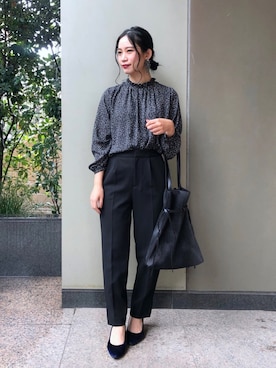 「B.C STOCK（ベーセーストック）のアイテム（バッグ）」を使った、asakoさん（レディース・153cm）の秋コーディネート