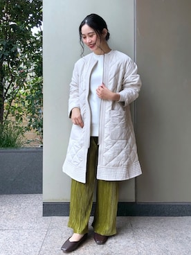 「B.C STOCK（ベーセーストック）のアイテム（パンツ）」を使った、asakoさん（レディース・153cm）の秋コーディネート