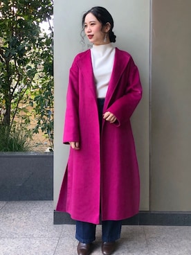 「B.C STOCK（ベーセーストック）のアイテム」を使った、asakoさん（レディース・153cm）の秋コーディネート