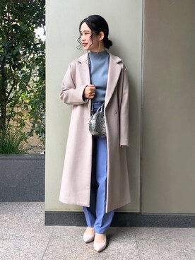 「B.C STOCK（ベーセーストック）のアイテム（パンツ）」を使った、asakoさん（レディース・153cm）の冬コーディネート