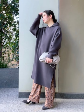 「B.C STOCK（ベーセーストック）のアイテム（バッグ）」を使った、asakoさん（レディース・153cm）の冬コーディネート