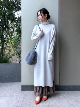 asakoさん（レディース・153cm）の冬コーディネート