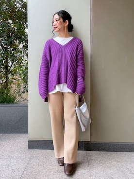 asakoさん（レディース・153cm）の冬コーディネート