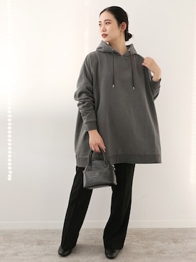 「Simplicite（サンプリシテ）のアイテム（バッグ）」を使った、asakoさん（レディース・153cm）の冬コーディネート