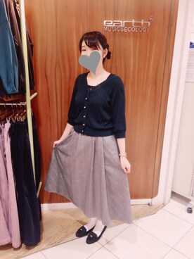 YUMIKOさんの「スキスカロングスカート」を使ったコーディネート